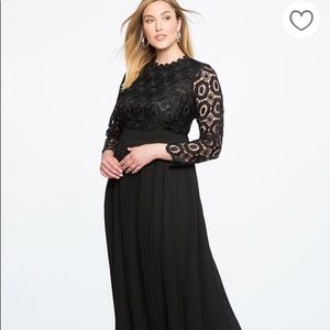 Black Lace Evening Dress